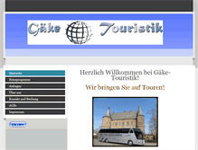 Tablet Screenshot of gaeke-touristik.de